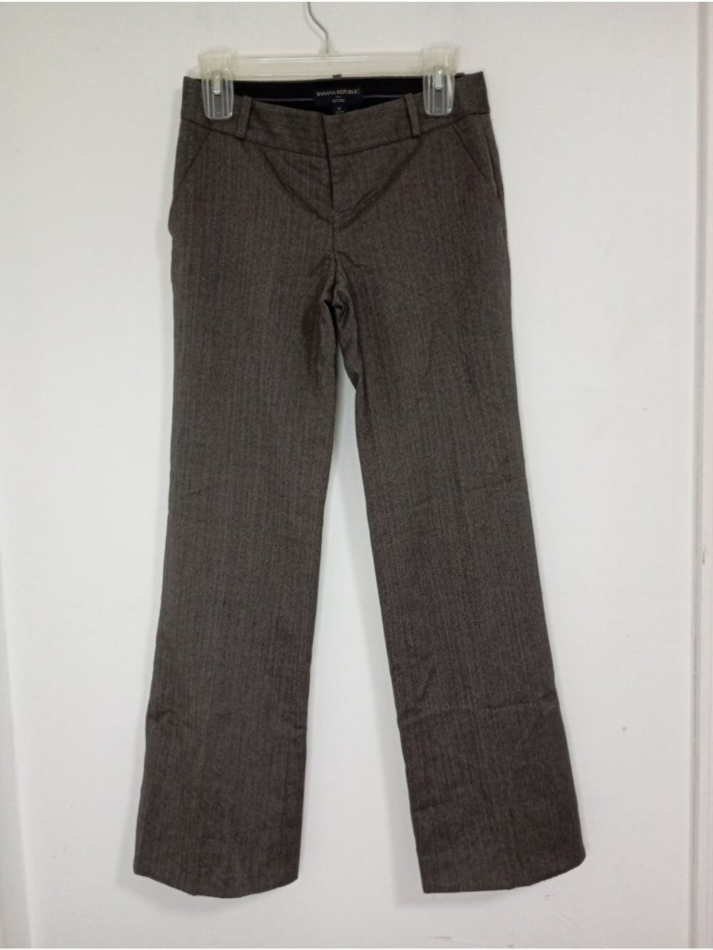 Banana Republic Petites Dress Pants Size 0P Womens Brown Office Business